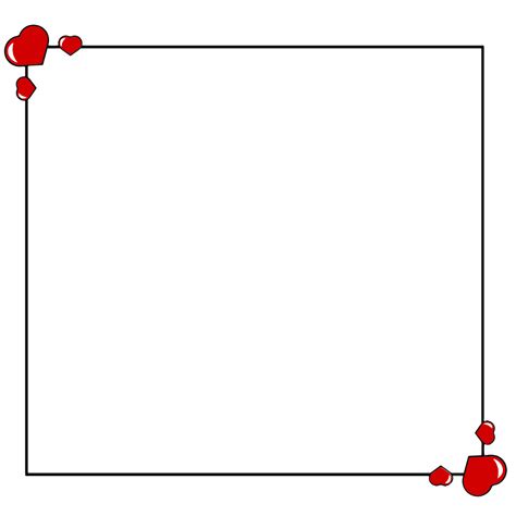 Free Heart Border Templates, Editable and Printable