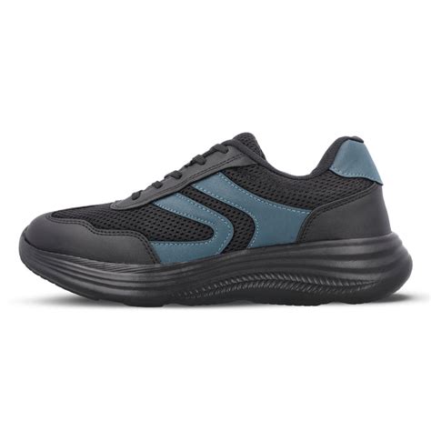 Men's Lace-up Sports Shoe - WS3131 Black – Walkaroo Footwear