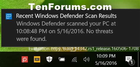 Image result for Windows Defender Notification