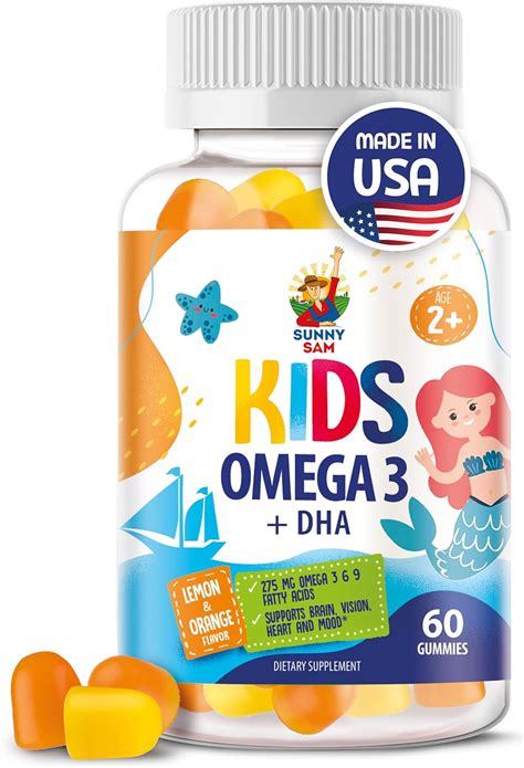 SUNNY SAM Omega 3 Gummies for Kids & Adults - 60 Chewables - India | Ubuy
