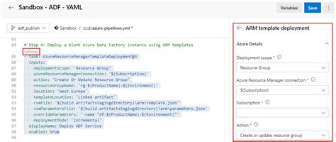 Azure Data Factory YAML DevOps Pipelines 的图像结果