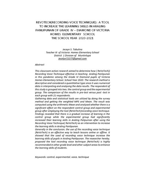 Classroom Action Research Examples 的图像结果