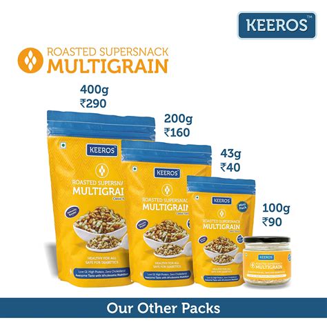 Keeros Multigrain Healthy Sugar Free Snacks | Low GI Diabetic Snacks ...