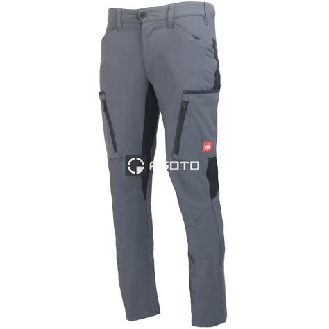 Engelbert Strauss Vision Cargo Stretch šedé pánské kalhoty | Asoto.cz