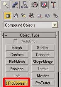 Image result for ProBoolean in 3DS Max
