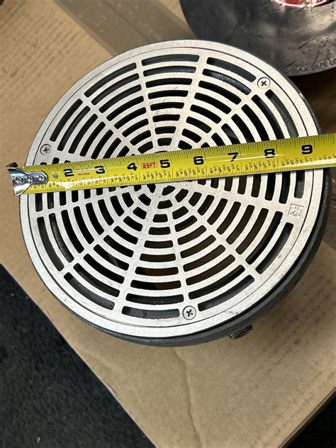 SIOUX CHIEF 832-6DSR FINISH LINE ADJUSTABLE FLOOR DRAIN DI 6” NO HUB 9 ...