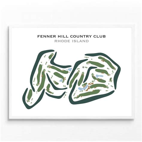 Fenner Hill Country Club, RI | Golf Course Map, Golf Map, Golfer Gift ...