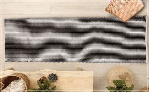 Buy SASHAA WORLD Modern Striped Rug for Kitchen,Living Room, Bedroom ...