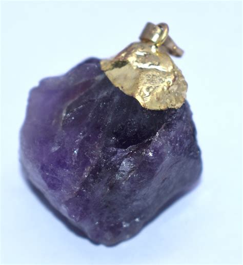 Amethyst Rough Pendent, {38.16 Gram} – Crystal Empire Siri