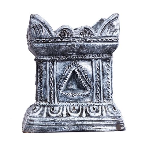 Village Décor Terracotta Tulsi Pot (Black, 11 X 12 Inch) : Amazon.in ...