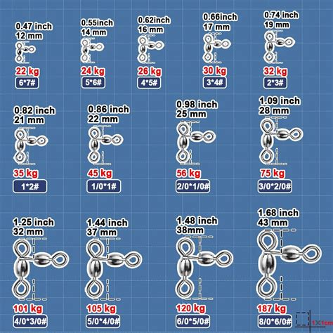 3 Way Swivel Stainless Steel Crane Swivels Fishing Barrel Swivels ...