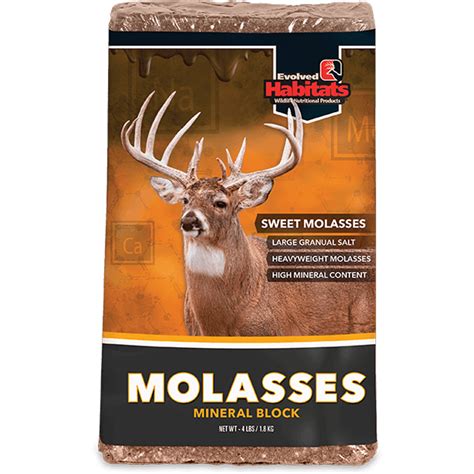 4lb Evolved Habitats Molasses Block Mineral Deer Attractant – Standish ...