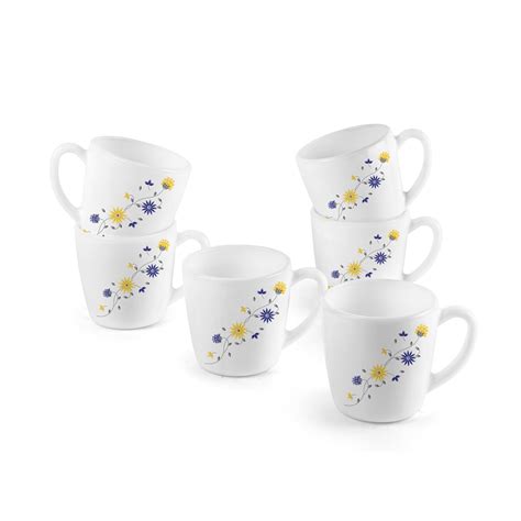Buy CELLO Ricca Mug 6 Pcs Set | Cups for Tea,Coffee,Espressoc| Thermal ...