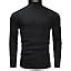 DENIMHOLIC Men's Cotton Turtle Neck Sweater (in, Alpha, S, Black Dark ...