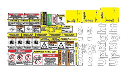 Upright MX19 Scissor Lift Decal Set 7 YEAR VINYL India | Ubuy