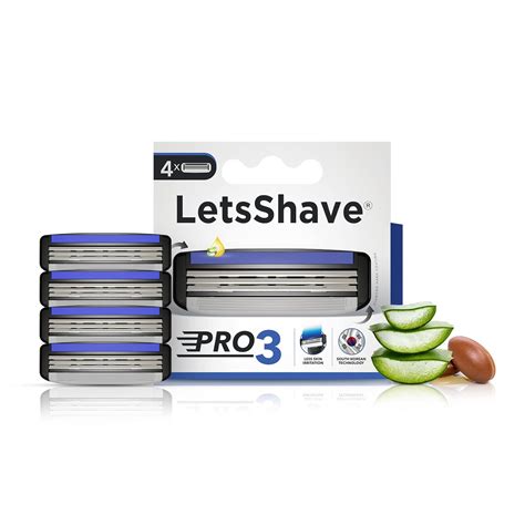 Buy LetsShave Pro 3 Shaving Razor Blade for Men | Made in South Korea ...
