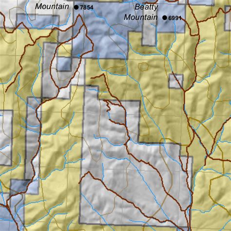 Box Elder, Grouse Creek Utah Elk Hunting Unit Map with Land Ownership ...