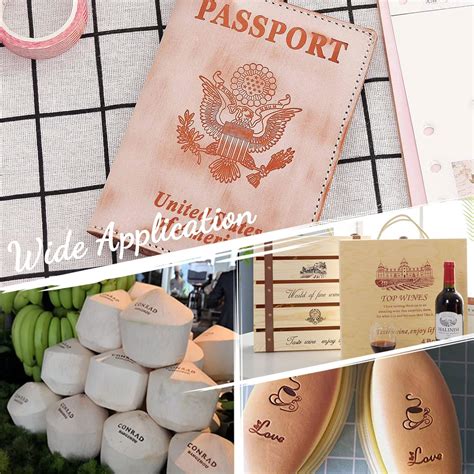 Buy SUPERDANT Wood Branding Iron Gear Mountain Forest Pattern BBQ Heat ...