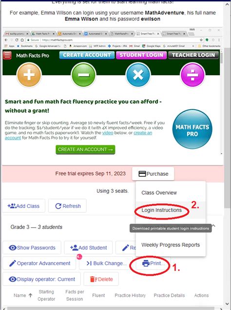 Image result for Math Facts Pro Tutorial