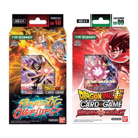 HOBBY COMBO: Dragon Ball Super Card Game Starter Decks - Saiyan Legacy ...