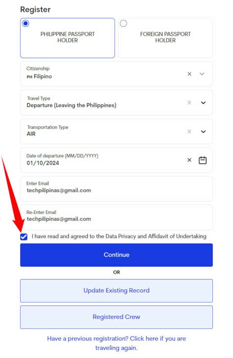 e-Travel Registration Form 的图像结果