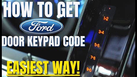 2019 Ford Edge Keyless Entry Code Location 的图像结果