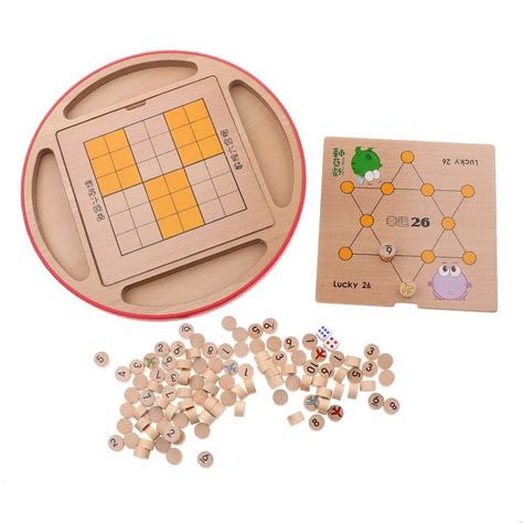 Buy MILAAN 5 in 1 Wooden Chess Board Game Chinese Checkers Educational ...