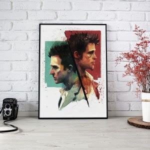 Fight Club Movie Poster for Room & Office 300gsm Matte Paper(13 inch X ...