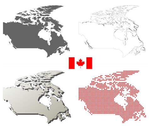 Canada Map Vector 的图像结果