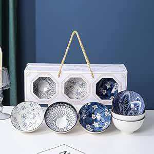 Buy P-PLUS INTERNATIONAL Microwave Safe Ceramic Dinner and Soup Bowl ...