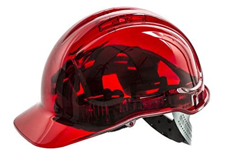 Buy Portwest PV60 Peak View Vented Ratchet Work Hard Hat in Translucent ...