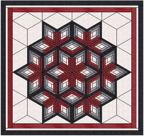 Image result for Diamond Log Cabin Tutorial