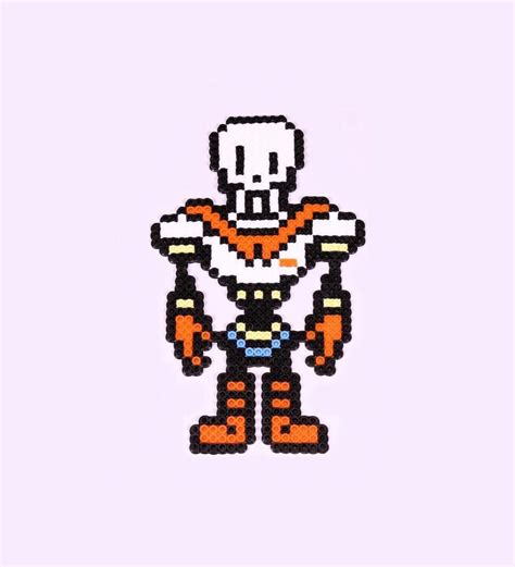 RPG Gaming Decor: Undertale Papyrus Perler Bead Sprite | Pixel Art ...