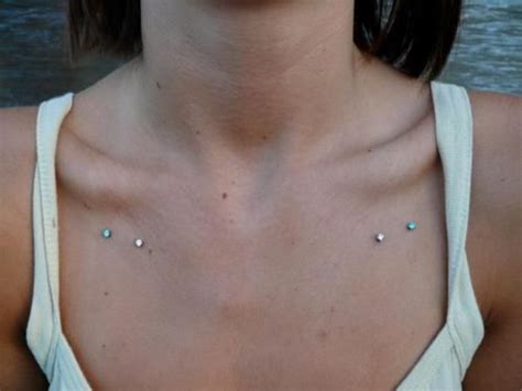 Collar Bone Piercing Information & Cool Examples | Collar bone piercing ...