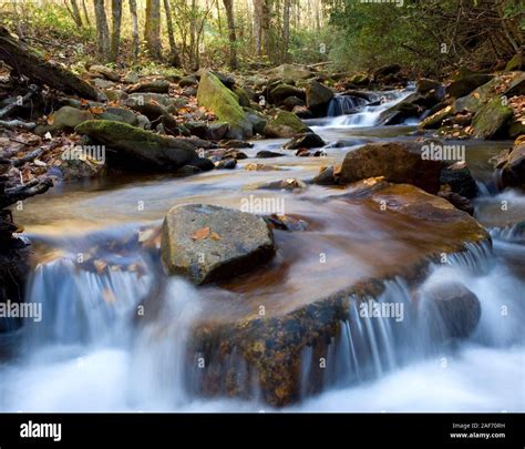 A fall view of the Nantahala River in North Carolina, USA Stock Photo ...