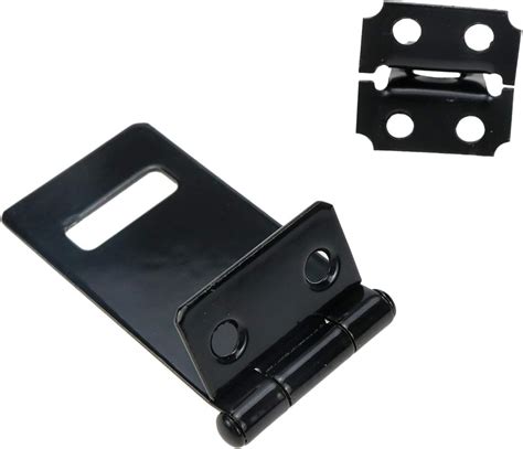 Buy HONJIE Black Padlock Hasp， Door Slide Latch Lock Sliding Bolt Lock ...