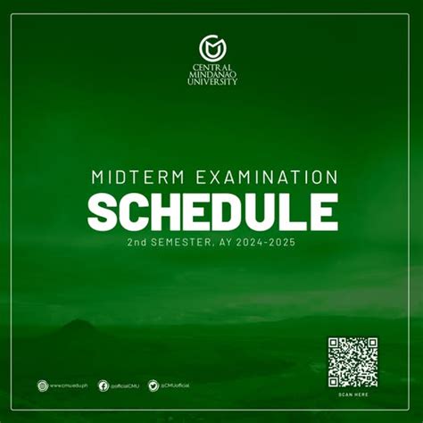 The Midterm Examination Schedule for the 2nd Semester - Central ...