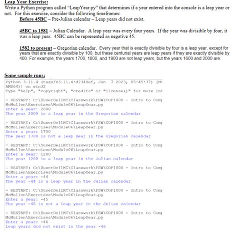 Image result for Write a Program in Python for Leap Year