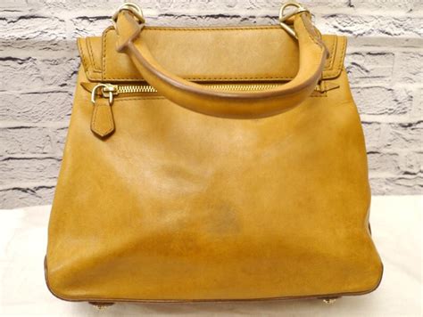 レア24万★GIVENCHY ジバンシィ エディターズライン フラップデザイン レザー トート ハンド バッグ 明茶★ 肩掛けも可能な希少 ...