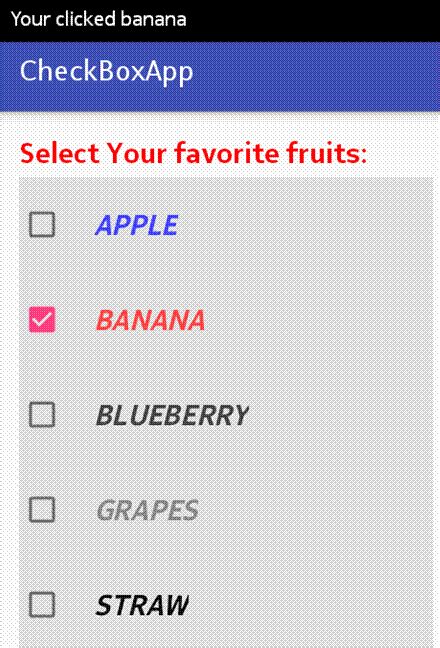 Multiple Checkbox Android 的图像结果