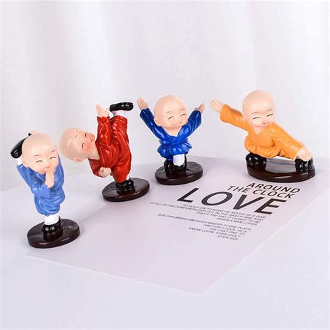 Buy TANORA Polyresin Child Buddha Showpiece| Smiling Child KUNG FU ...