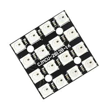 Buy MERISHOPP WS2812B 4x4-LED Strip 5050 RGB for Arduino r3 AVR Full ...
