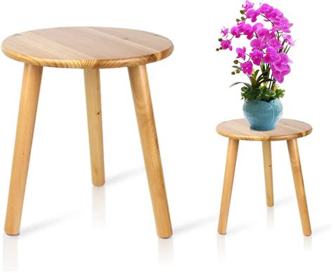 Buy Planter Stand Indoor,Small Side Table Plant Stand,Mid Century Plant ...