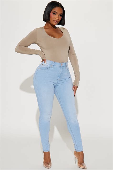 Ava Stretch Skinny Jeans - Light Wash | Fashion Nova