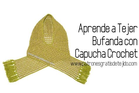 Image result for Tutorialesbufanda Con Capucha Tejidos a Chrochet