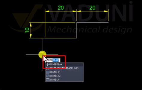 Image result for Dimbreak AutoCAD
