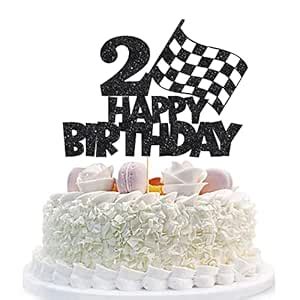 Happy 2st Birthday Cake Topper Car Cake Topper Race Car Cake ...