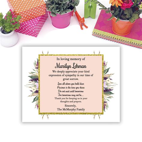 Buy Sympathy Acknowledgement Cards, Funeral Thank You and Bereavement ...