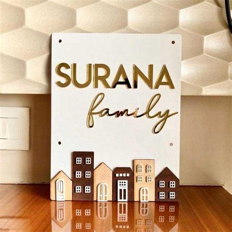 Mini Windows & Doors House Nameplate – Housenama