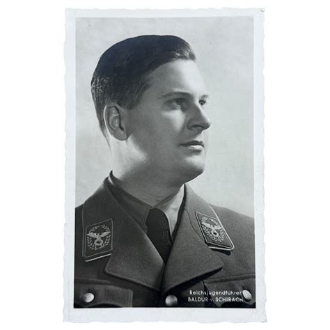 Original WWII German Hitlerjugend Baldur von Schirach postcard ...